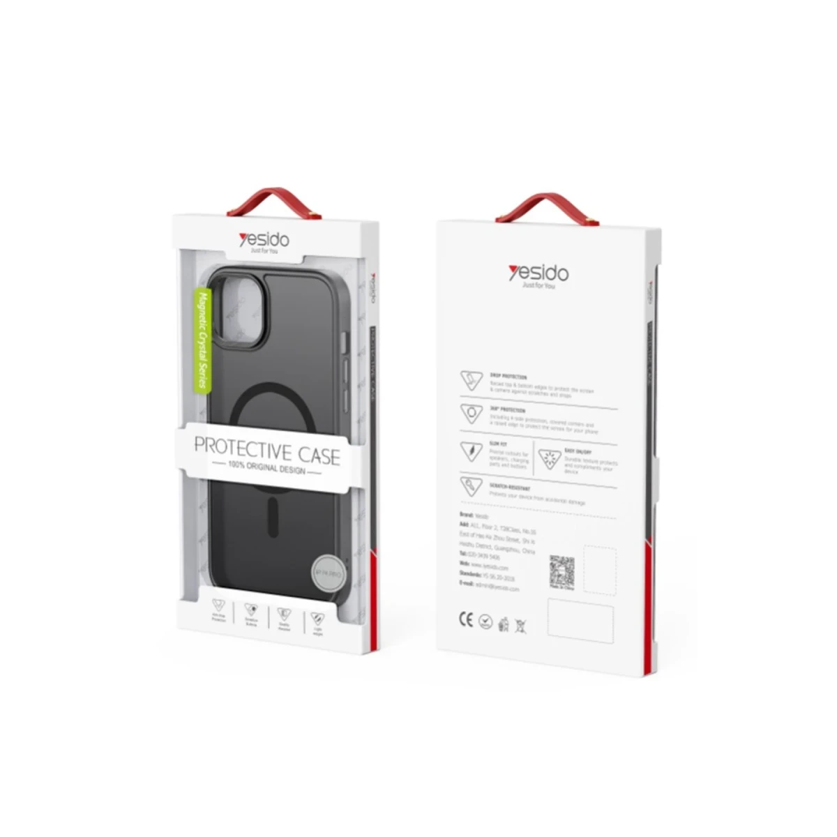 Yesido Apple iPhone 16 Pro PC06 Tower Magsafe Kapak - Titan Gri