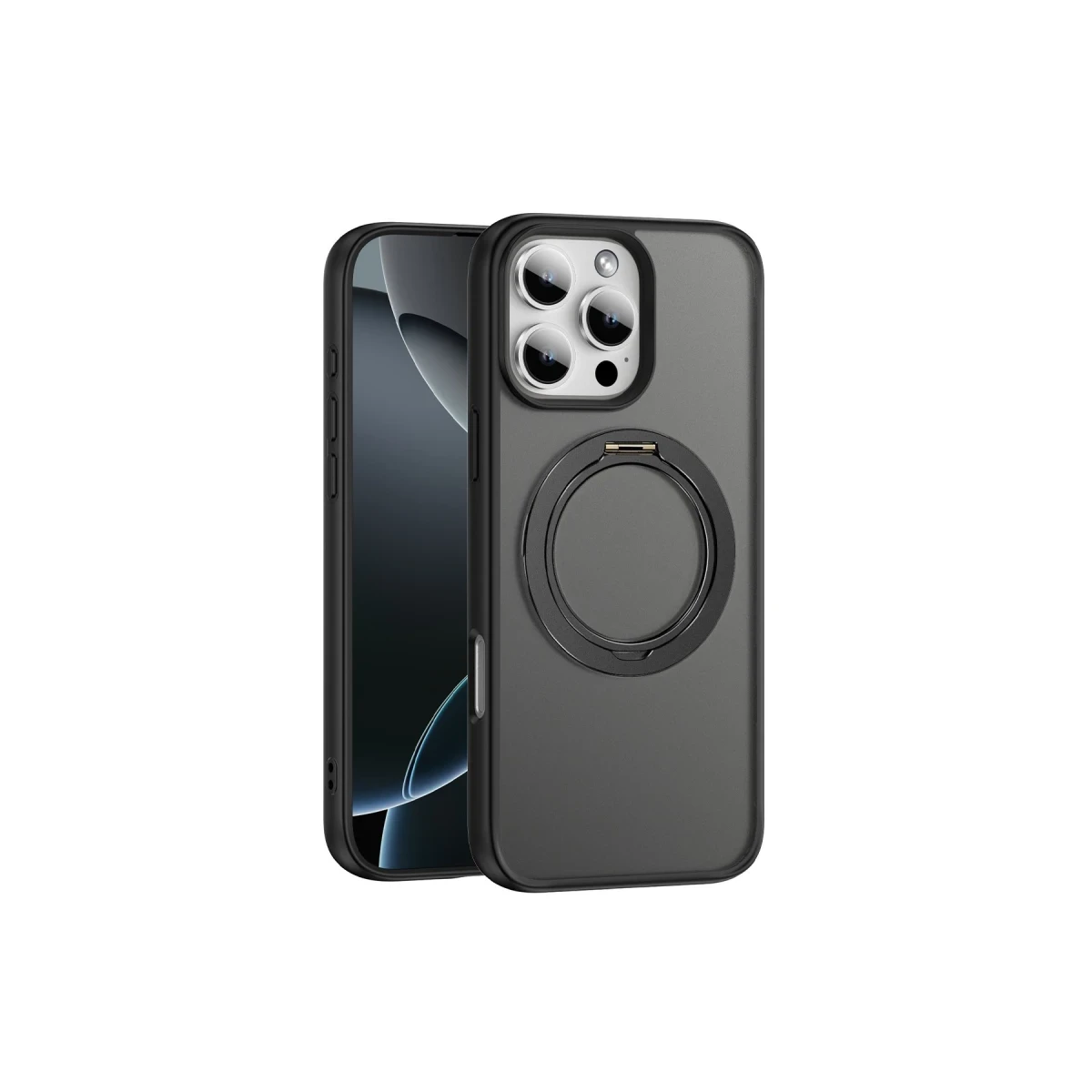 Yesido iPhone 16 Pro PC15 Razor Magsafe Standlı Kapak - Siyah