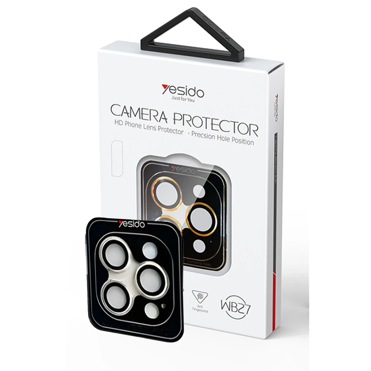 Yesido Apple iPhone 16 Pro WB27 Metal Kamera Lens - Gold