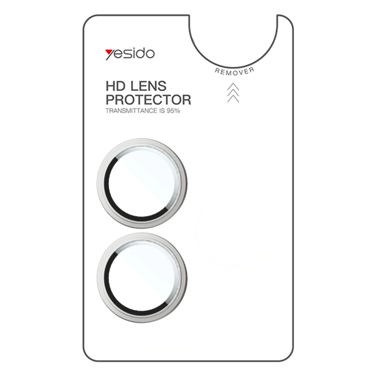 Yesido Apple iPhone 16 WB52 Metal Kamera Lens - Gümüş