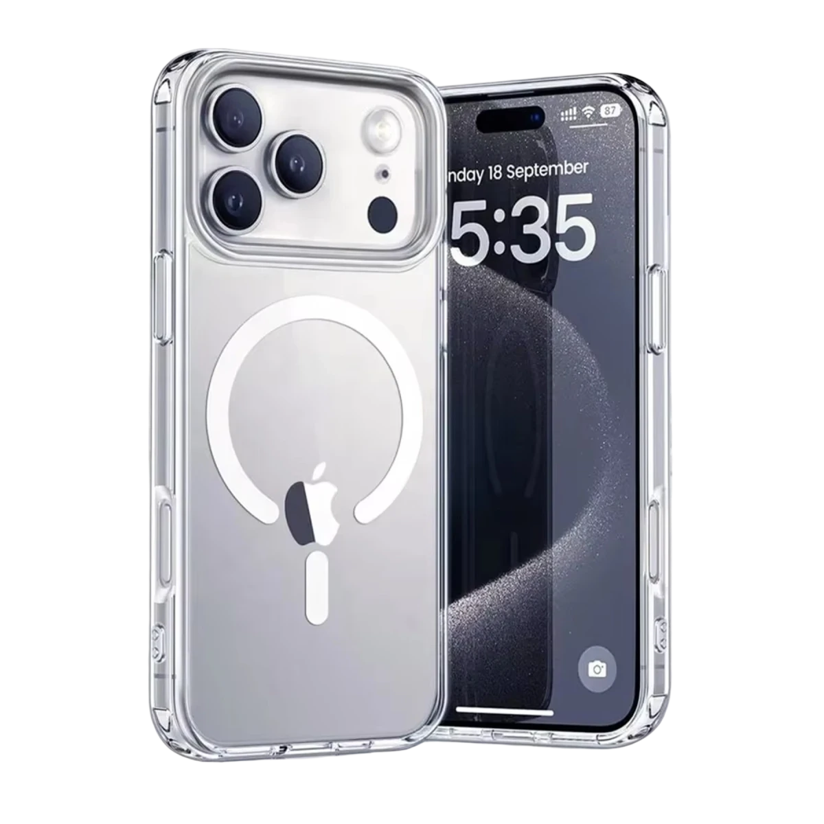 Yesido iPhone 17 Pro Max PC03 Ace Şeffaf Magsafe Kapak - Şeffaf