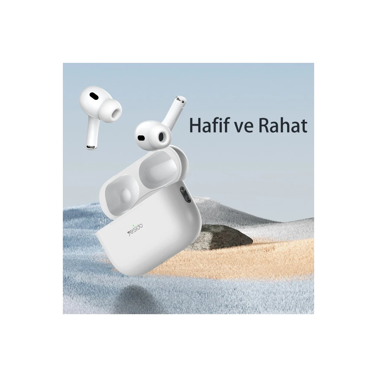 Yesido JB23 BT 5.3 TWS Kablosuz Airpods Kulaklık - Beyaz