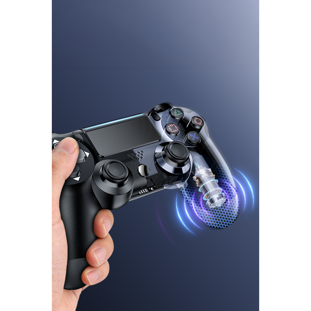 Yesido KB47 Bluetooth 5.0 Kablosuz PS4 Oyun Kolu - Siyah