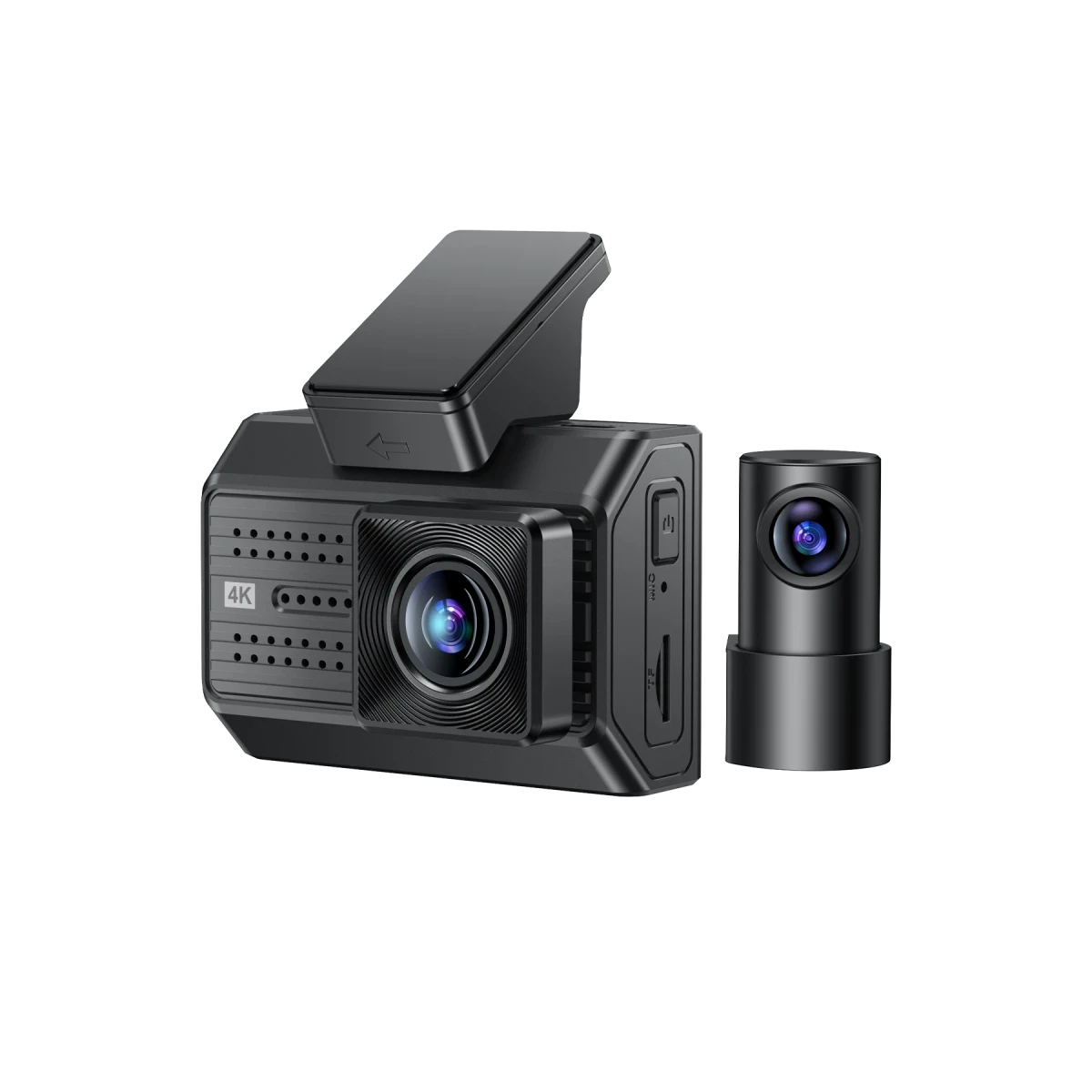 Yesido KM15 Yüksek Çözünürlüklü Ön ve Arka Çift Kameralı Gece Görüş Destekli G-Sensor Özellikli Araç İçi Kayıt Cihazı - Siyah