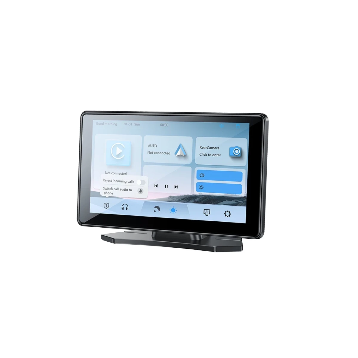 Yesido KM17 7inç BT 5.0 Wifi FM Aux AirPlay ve Android Auto Destekli CarPlay - Siyah