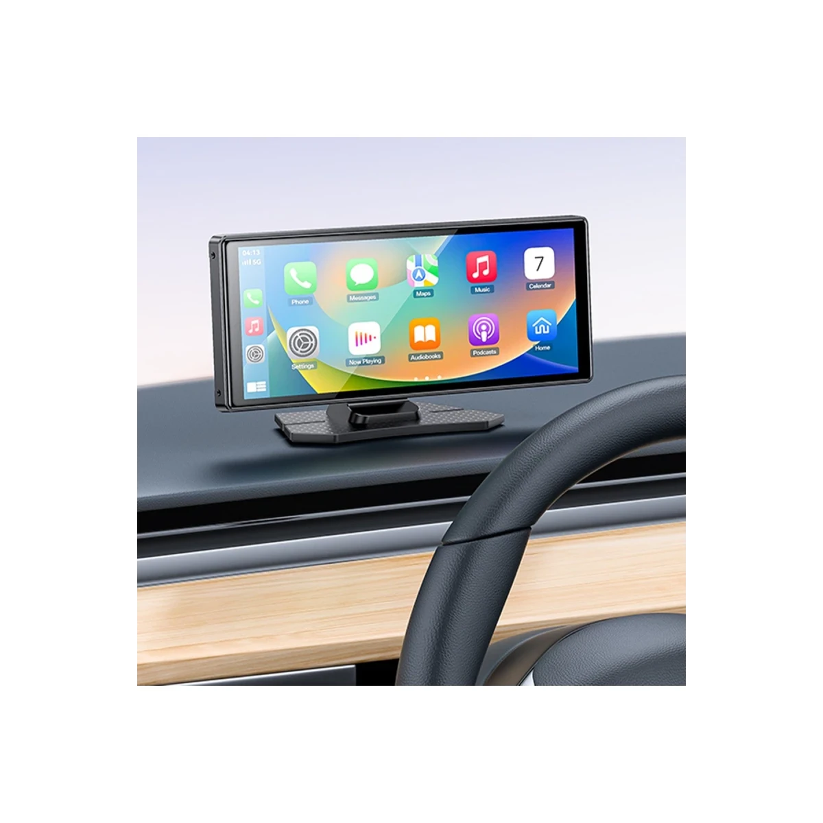 Yesido KM19 10.26inç BT 5.2 Wifi FM Aux AirPlay ve Android Auto Destekli Ekstra Ön ve Arka Kameralı CarPlay - Siyah