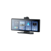 Yesido KM19 10.26inç BT 5.2 Wifi FM Aux AirPlay ve Android Auto Destekli Ekstra Ön ve Arka Kameralı CarPlay - Siyah