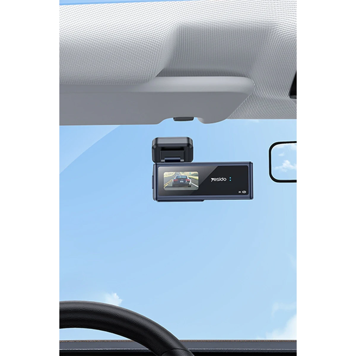 Yesido KM22 1080 Full HD Çift Kameralı Sony Sensörlü Gece Görüşlü G-Sensor Destekli Araç İçi Kayıt Cihazı – Siyah