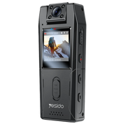 Yesido KM25 1.3inch Ekranlı 180 Derece Dönebilen 1080P Vücut Kamerası - Siyah