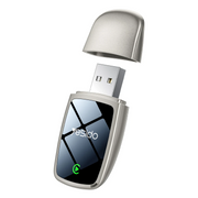 Yesido KM29 Wireless 2in1 Type-C ve USB Uyumlu Kablosuz CarPlay Adaptörü - Gold