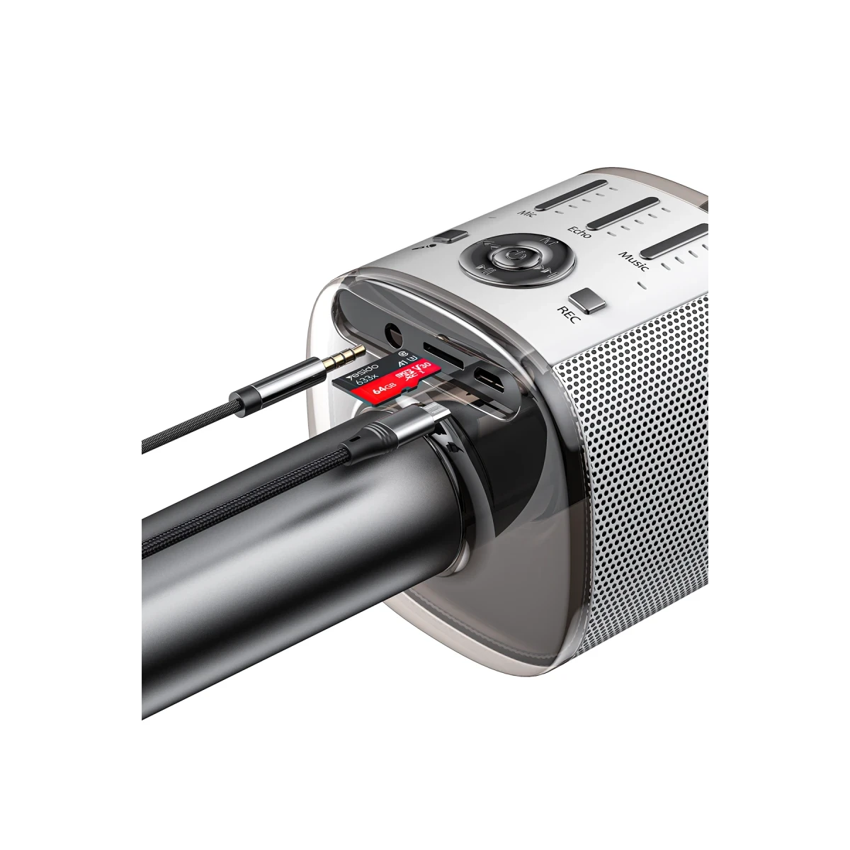 Yesido KR10 Karaoke Mikrofon - Siyah