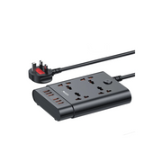 Yesido MC08 10in1 6 Adet Usb ve 4 Adet Priz Dönüştürücü 1.8M - Siyah