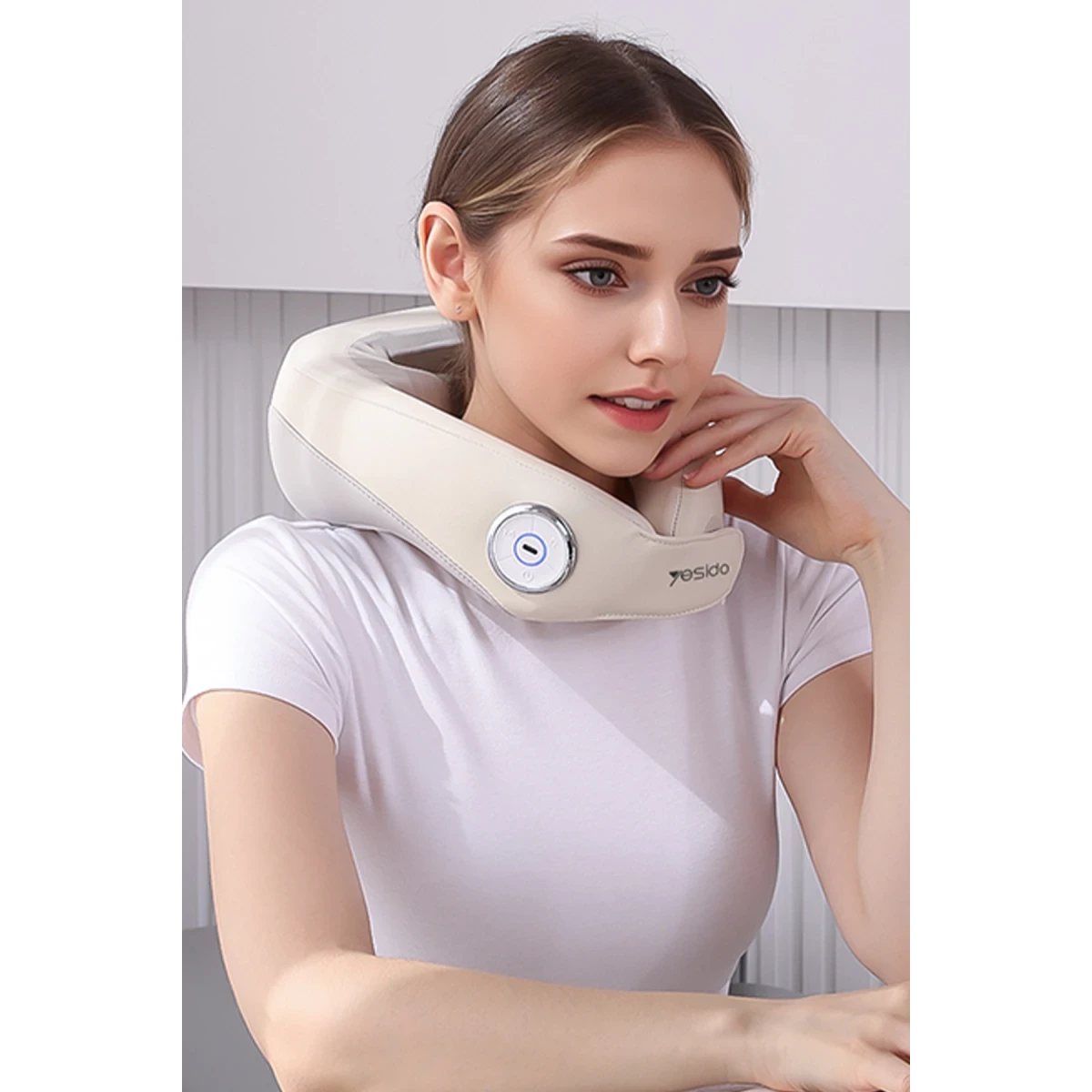 Yesido MG14 Kablosuz Fonksiyonel Boyun Masaj Aleti - Pudra