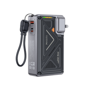 Yesido MH103 20.000 mAh 22.5W PD Hızlı Şarj ve 15W Kablosuz Şarj Destekli Priz Uçlu Powerbank - Siyah