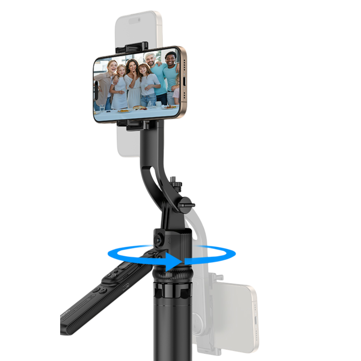 Yesido SF23 Yüz Takip Özellikli Bluetooth Kumandalı Tripod Selfie Çubuğu - Siyah