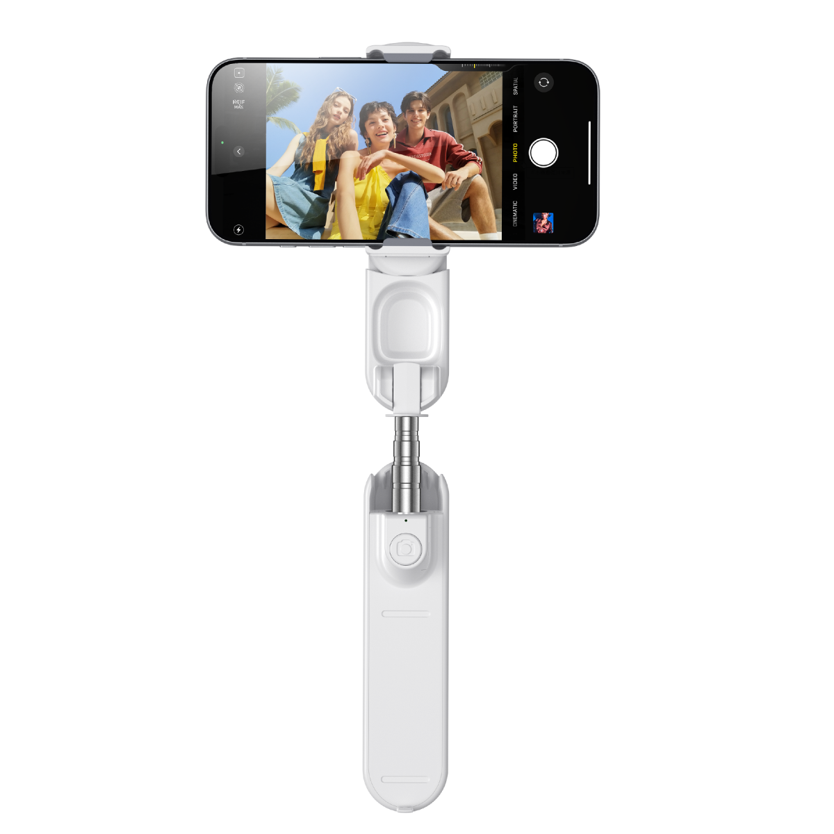 Yesido SF33 Taşınabilir Mini Bluetooth Destekli Selfie Çubuğu - Beyaz