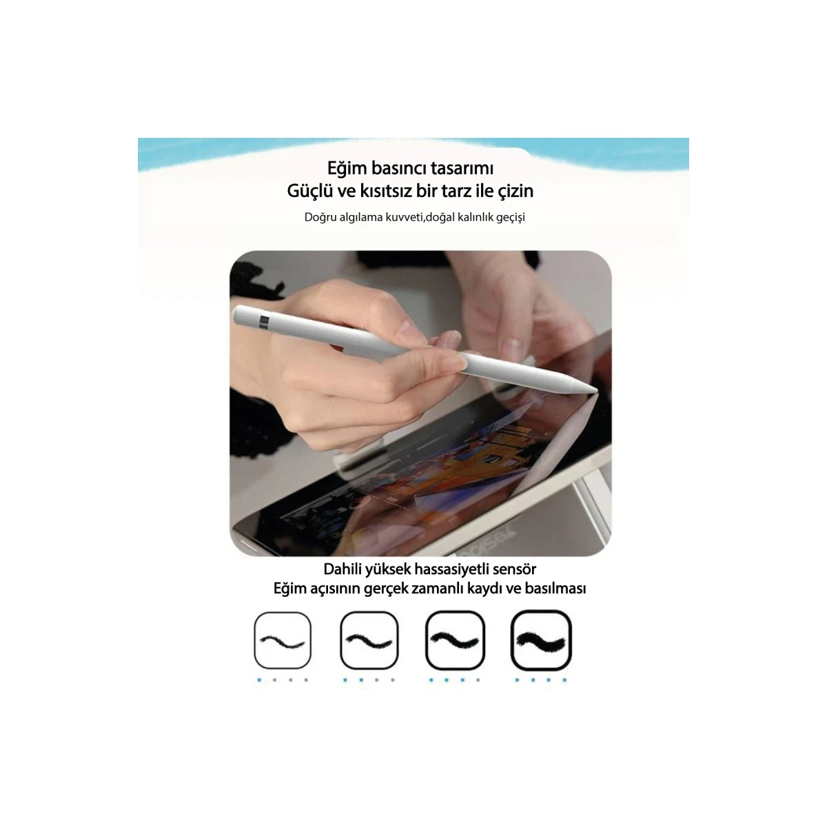 Lightning Touch Yesido ST13 BT 5.1 Capacitive Lightning Touch Stylus Pen - White ...