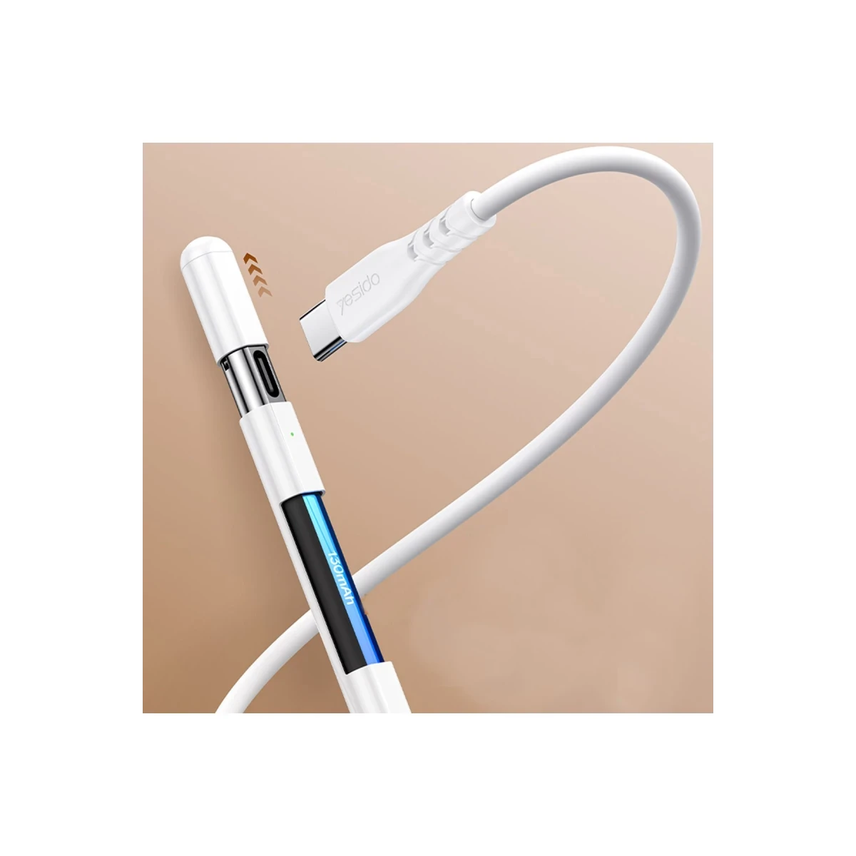 Yesido ST16 BT Capasitive Type-C Dokunmatik Stylus Pen Kalem - Beyaz