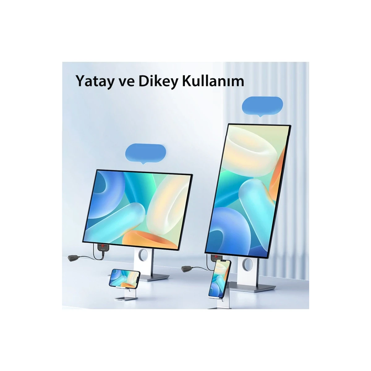 Yesido TV10 2.4G 4K Kablosuz Görüntü Aktarıcı - Siyah