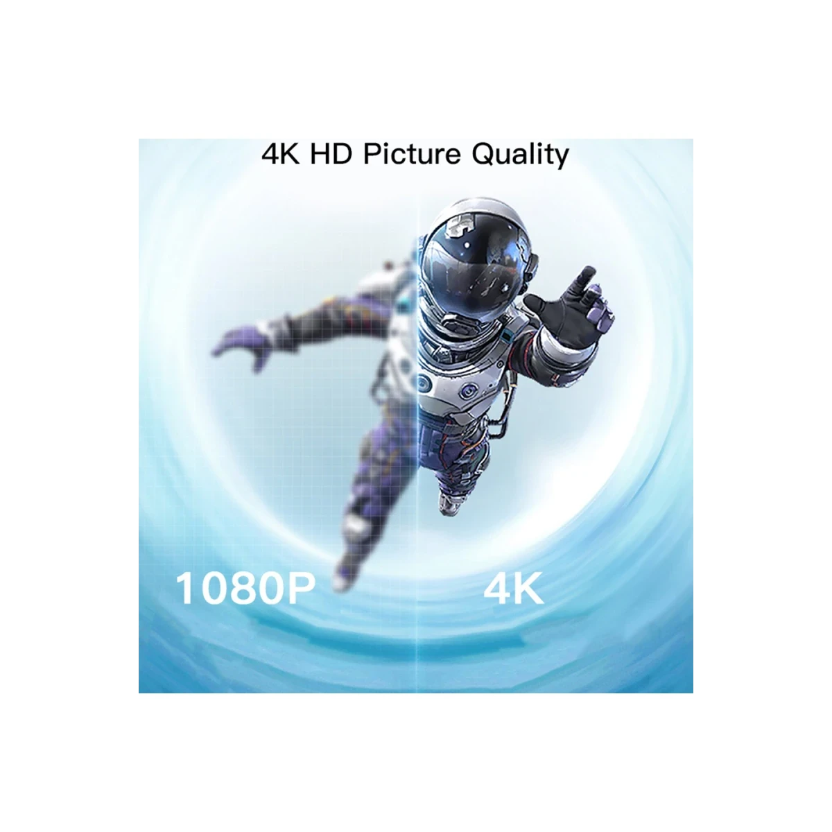 Yesido TV10 2.4G 4K Kablosuz Görüntü Aktarıcı - Siyah