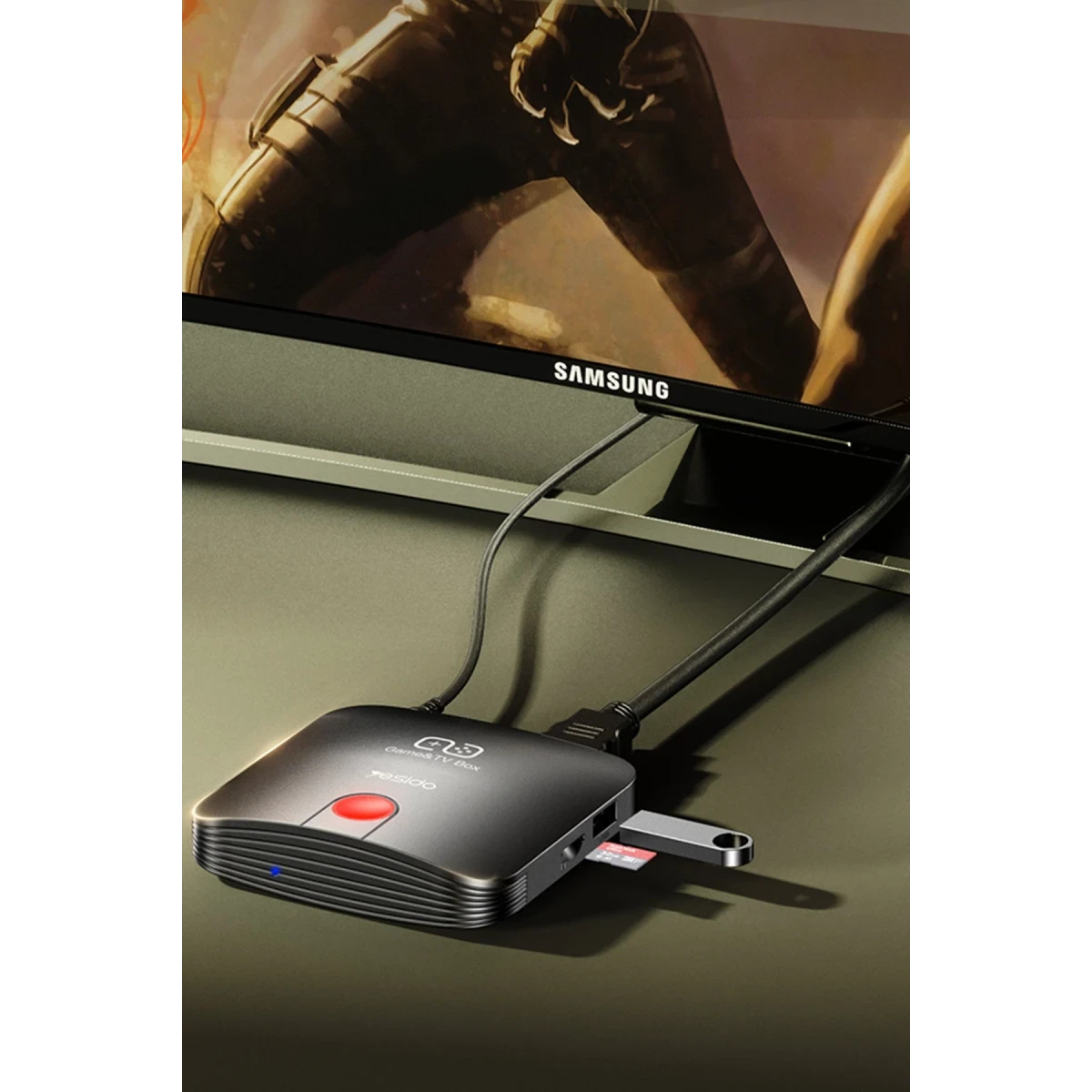 Yesido TV12 4K Wifi Android TV Box - Siyah