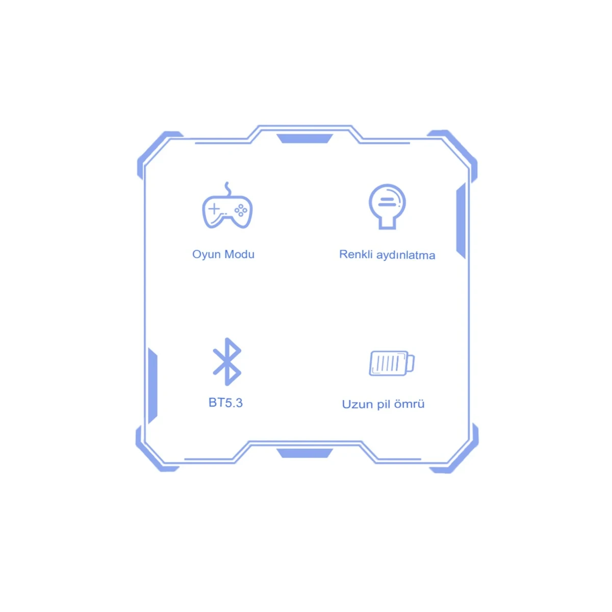 Yesido TWS14 Gaming Kablosuz Airpods Kulaklık - Siyah