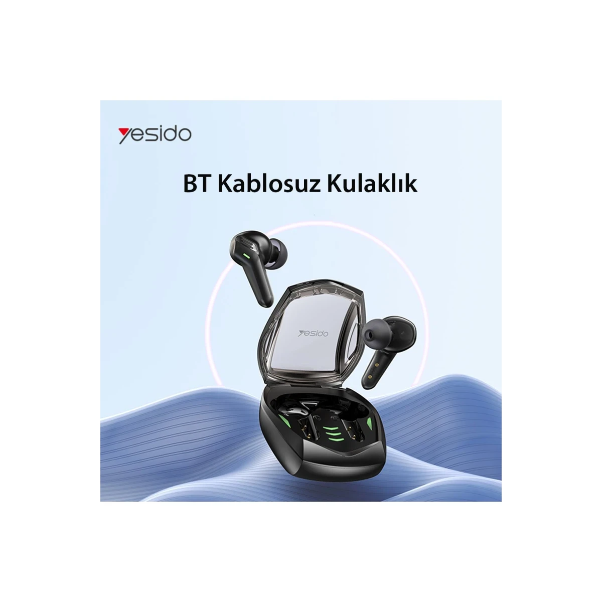 Yesido TWS14 Gaming Kablosuz Airpods Kulaklık - Siyah