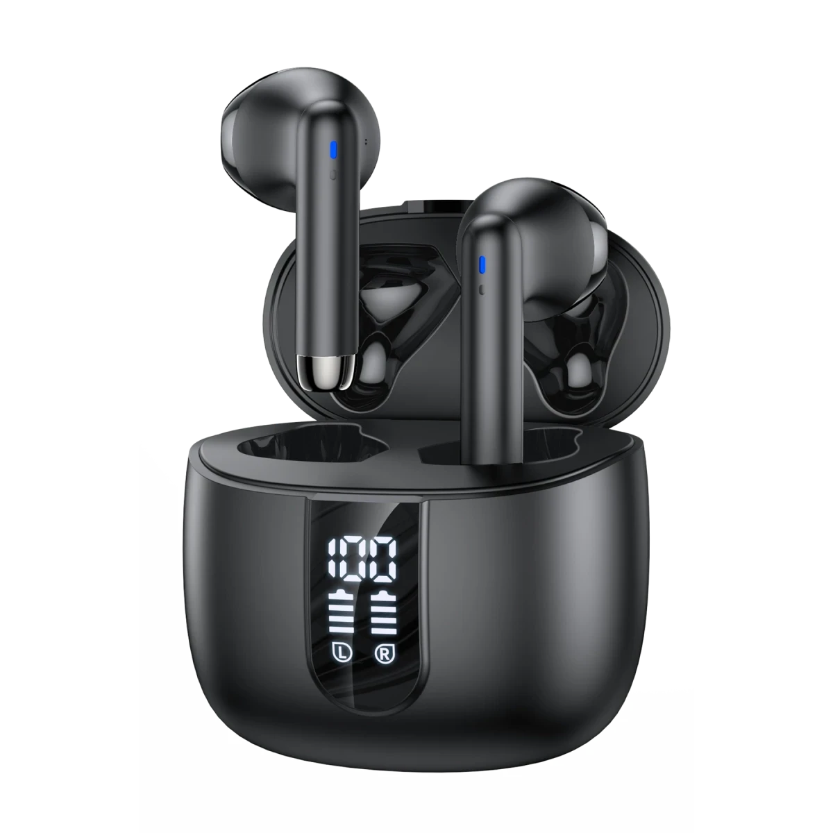 Yesido TWS22 BT 5.3 Dijital Şarj Göstergeli Kablosuz TWS Airpods Kulaklık - Siyah