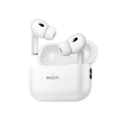 Yesido TWS27 Aktif Gürültü Engelleyici Özellikli BT 5.2 Kablosuz Airpods Kulaklık - Beyaz