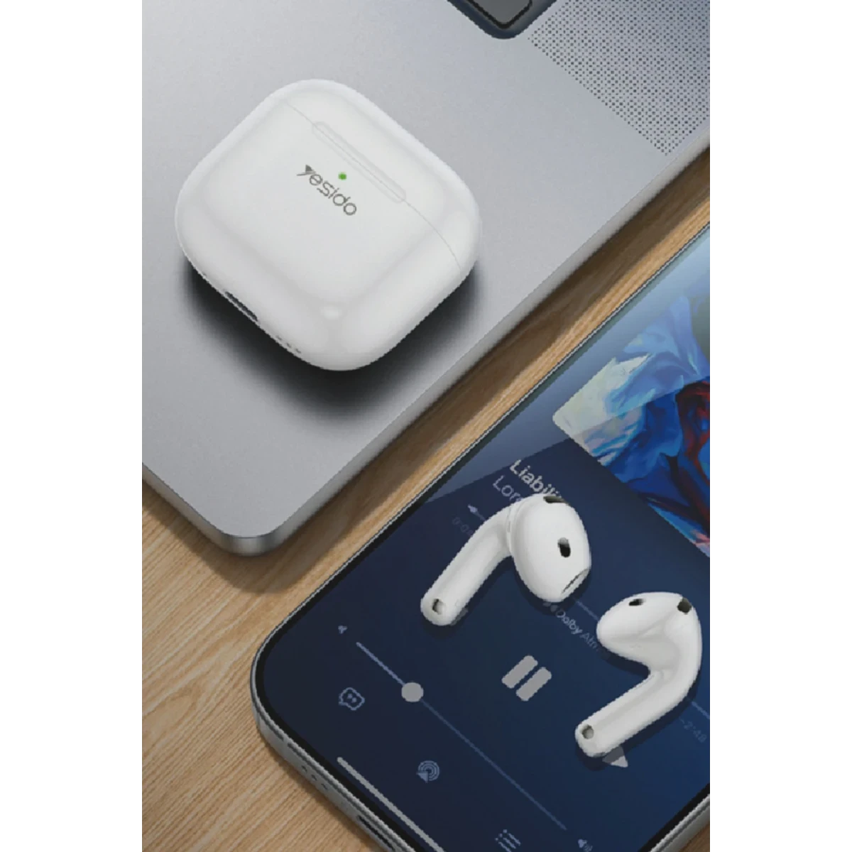 Yesido TWS31 BT 5.4 Kablosuz Airpods Kulaklık - Beyaz