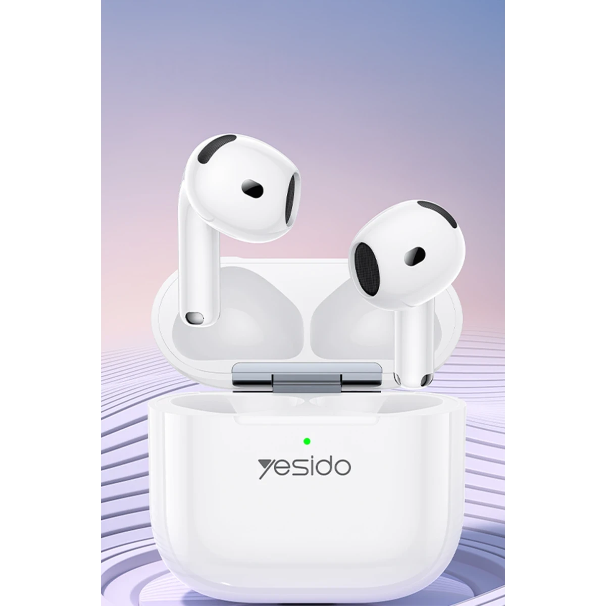 Yesido TWS32 BT 5.4 Aktif Gürültü Engelleyici Özellikli Kablosuz Airpods Kulaklık - Beyaz