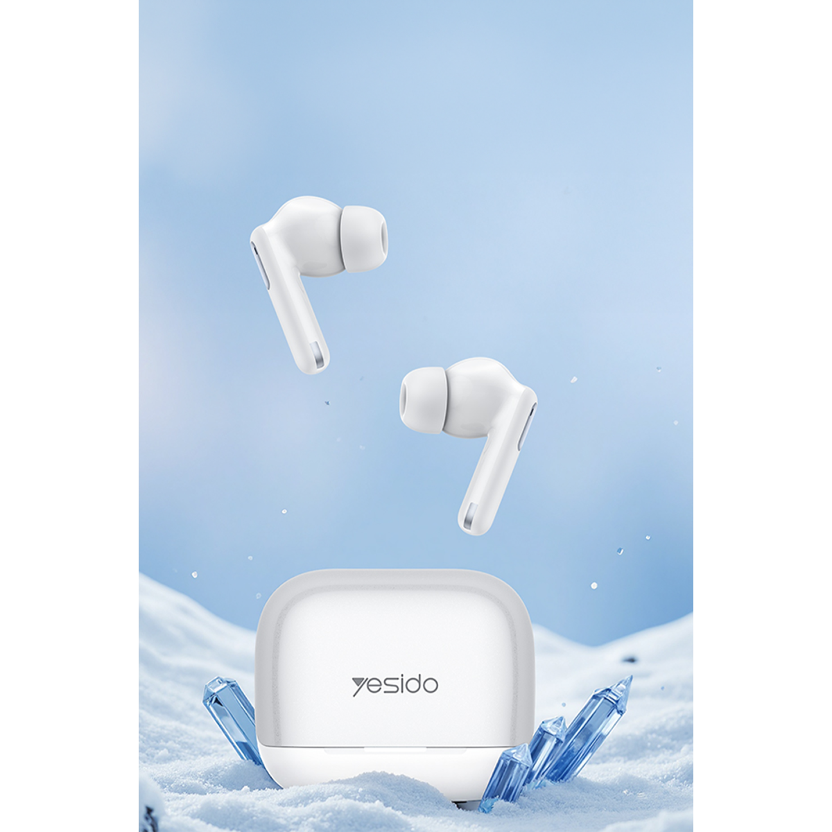 Yesido TWS34 Bluetooth 5.3 ANC ve ENC Destekli Kablosuz Kulaklık - Beyaz