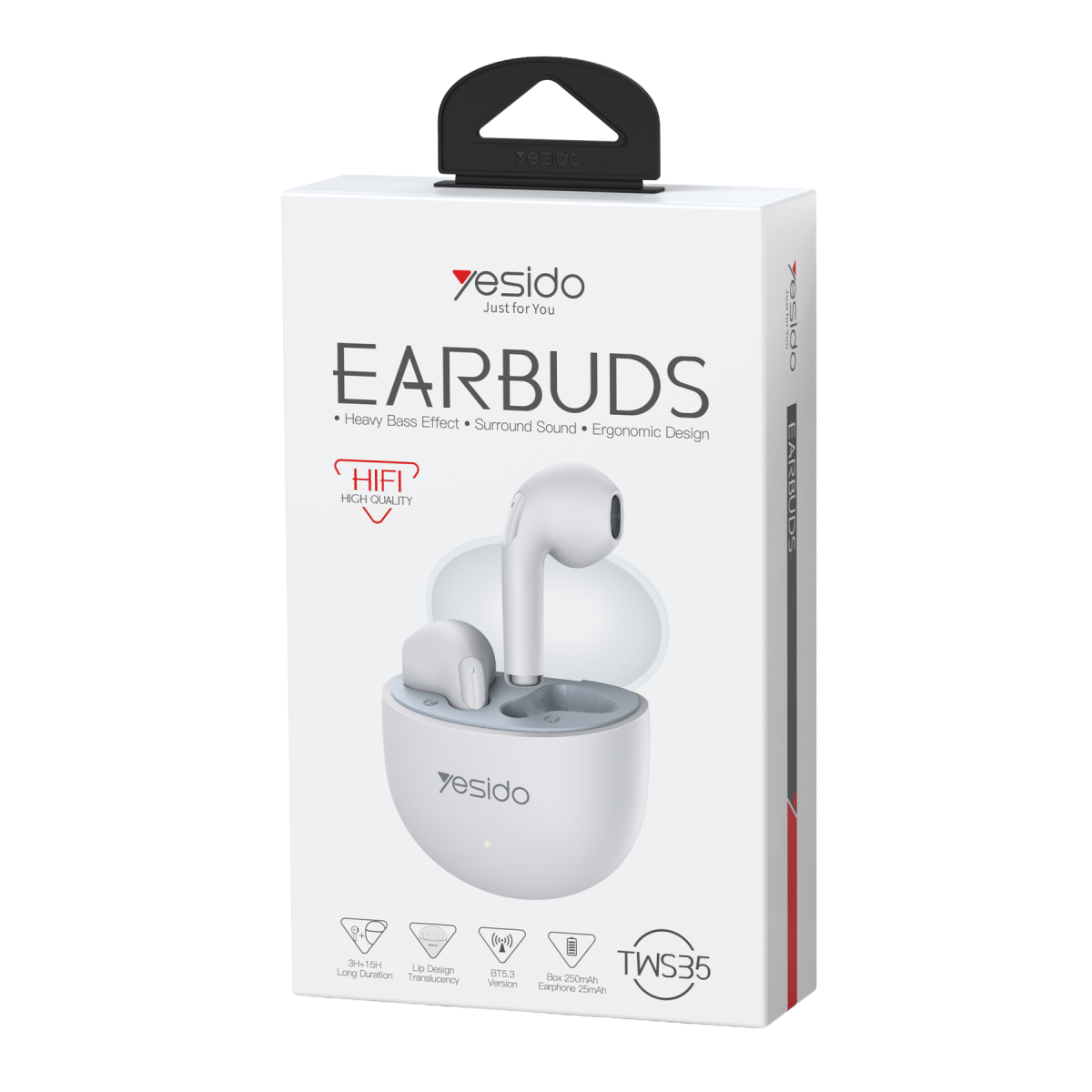 Yesido TWS35 Bluetooth 5.3 Destekli Kablosuz Kulaklık - Beyaz