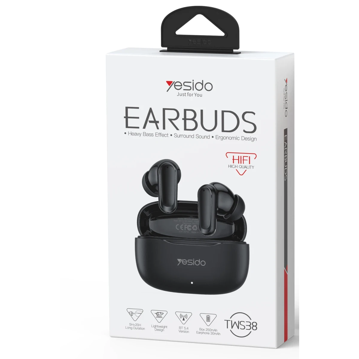 Yesido TWS38 BT 5.4 TWS Kablosuz Kulaklık - Beyaz