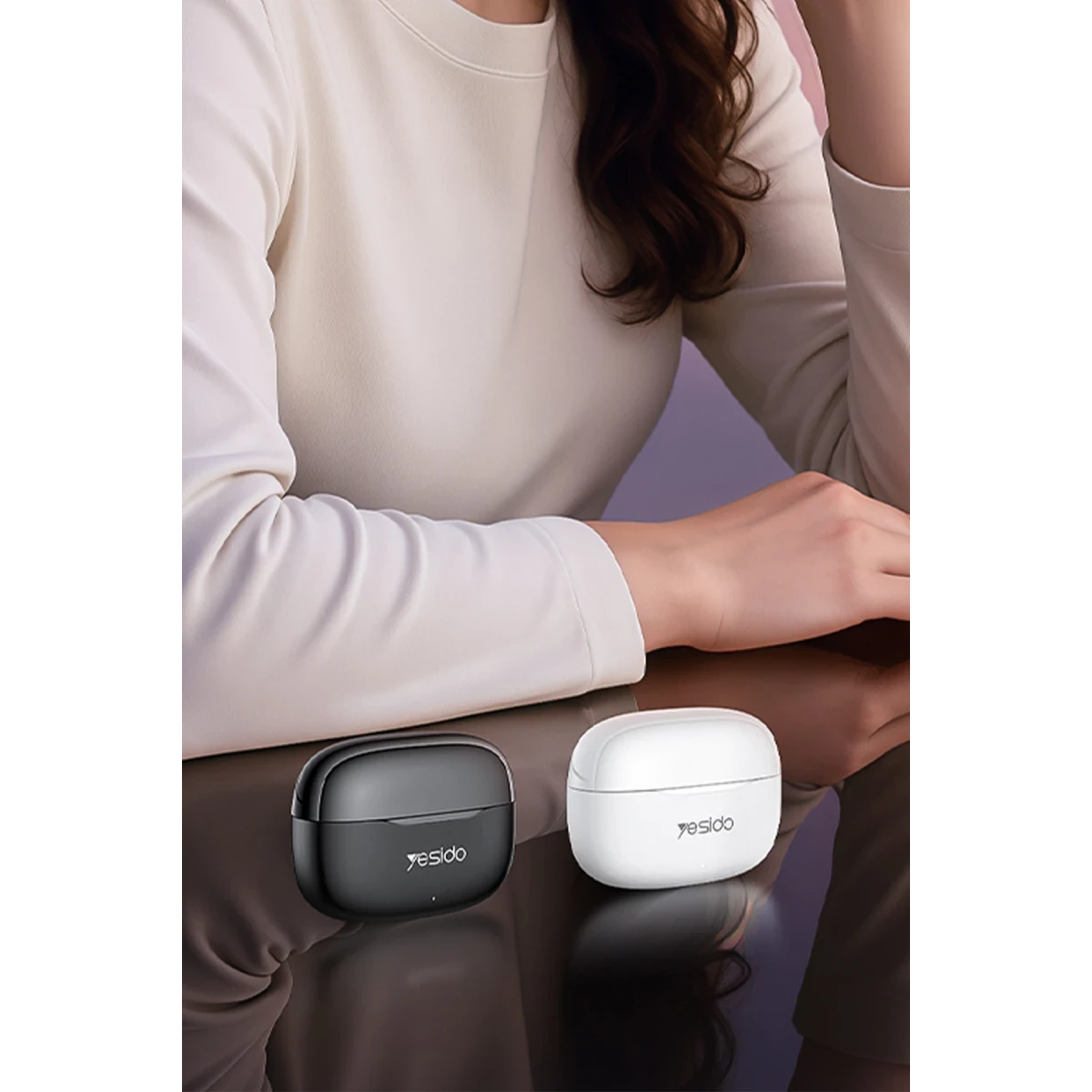 Yesido TWS38 BT 5.4 TWS Kablosuz Kulaklık - Beyaz