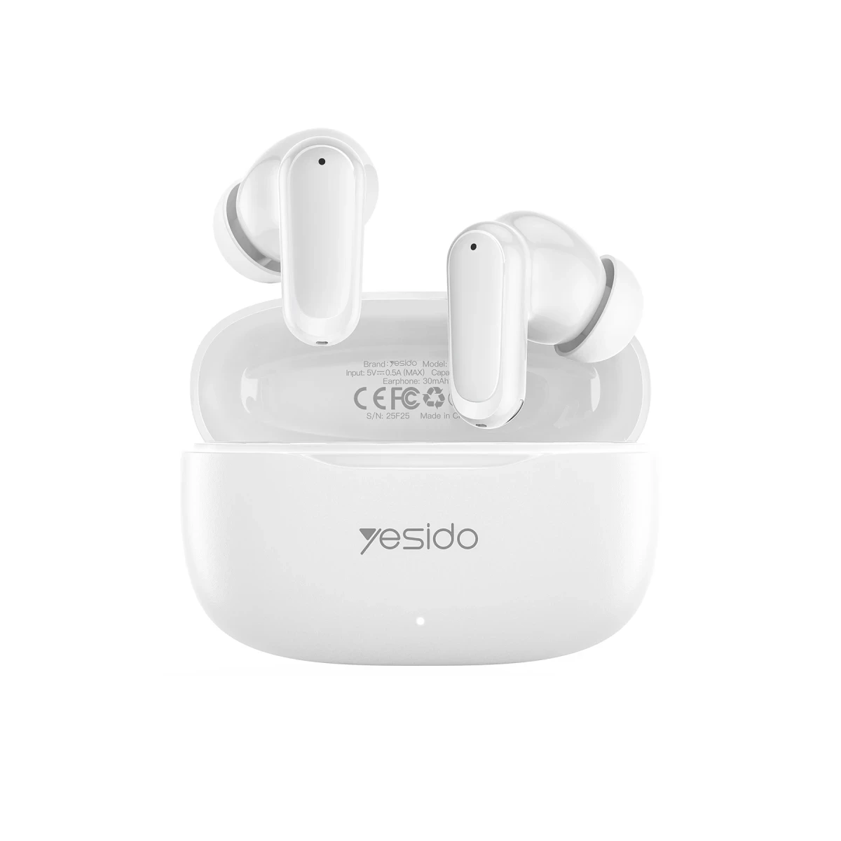 Yesido TWS38 BT 5.4 TWS Kablosuz Kulaklık - Beyaz