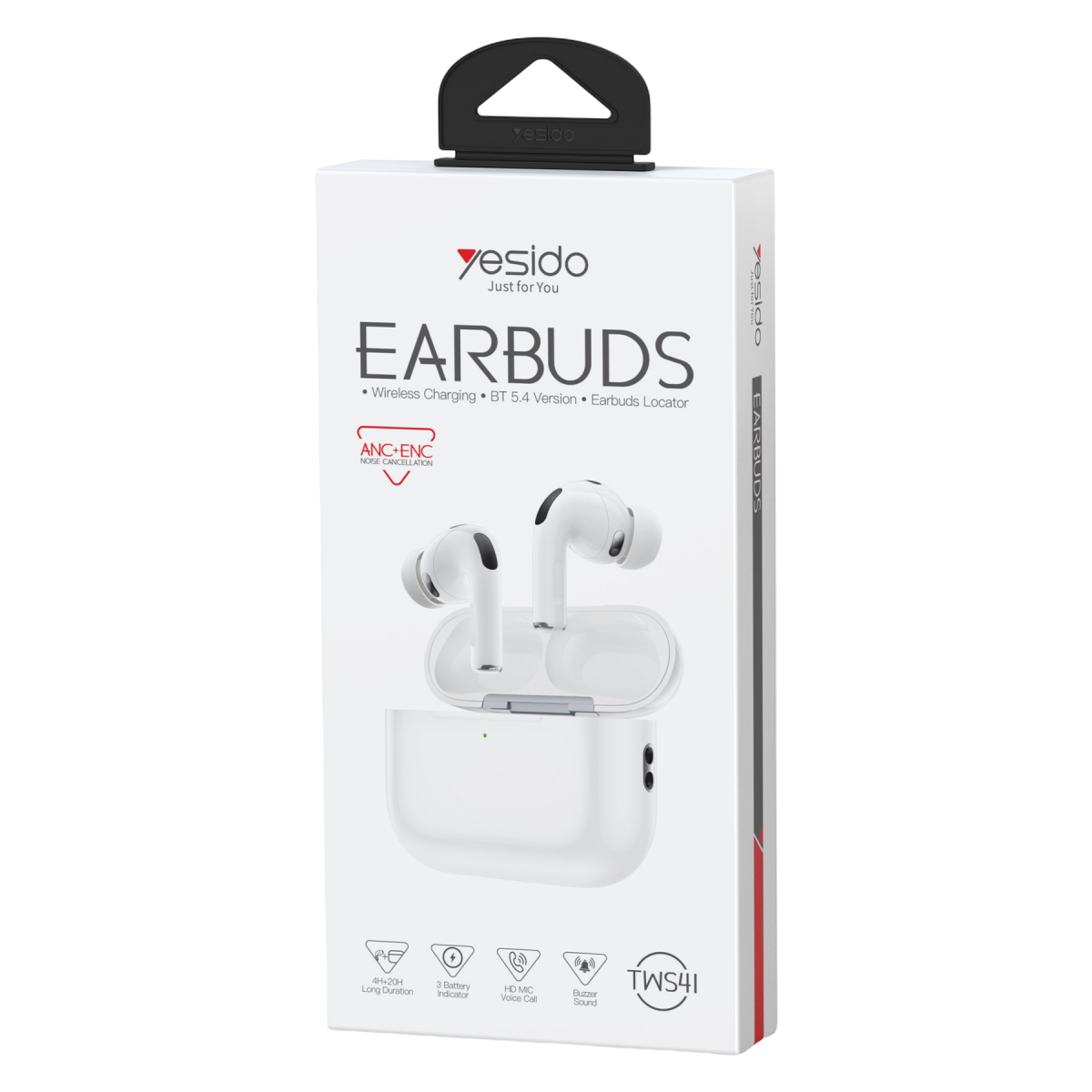 Yesido TWS41 Bluetooth 5.4 Aktif Gürültü Engelleme Özellikli TWS Kablosuz Kulaklık - Beyaz