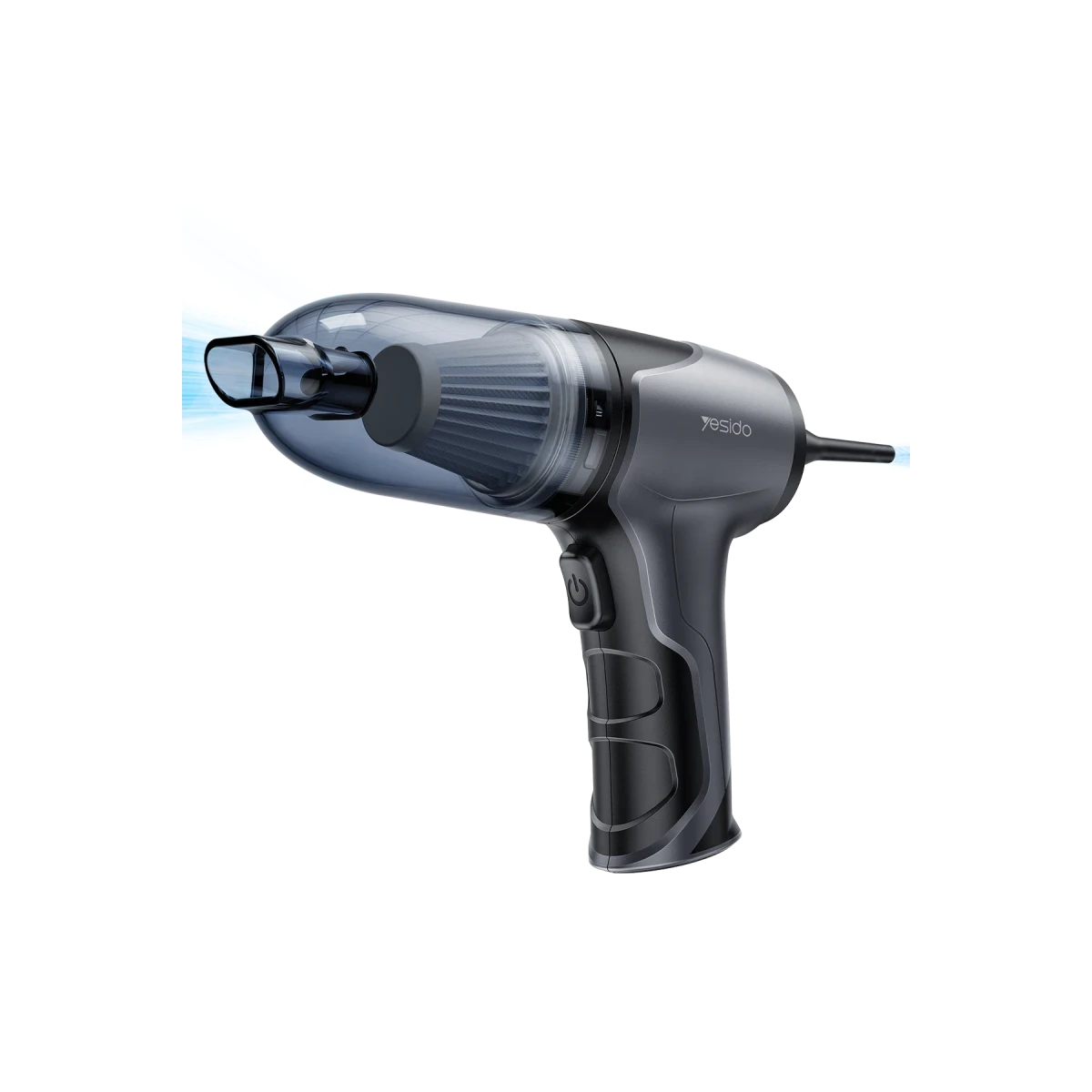 Yesido VC08 Çok Fonksiyonlu 4.000 mAh Bataryalı Kablosuz Süpürge ve Hava Kompresörü - Siyah