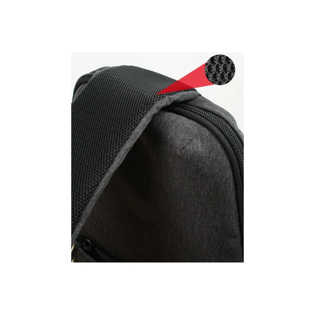 Yesido WB33 Polyester 600D Kumaşlı 7 inç Sırt Çantası - Gri