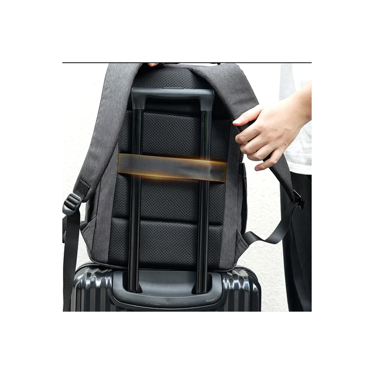 Yesido WB34 Polyester 600D Kumaşlı 12 inç Sırt Çantası - Gri