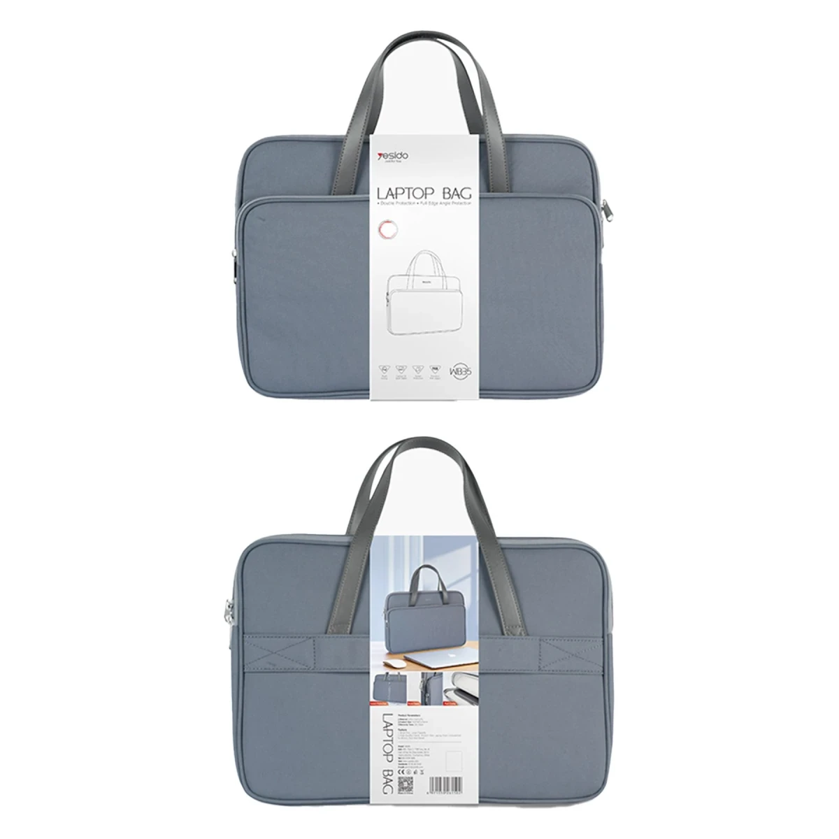 Yesido WB35 Fjallraven 600D Kumaşlı 16 inç Laptop Çantası - Gri