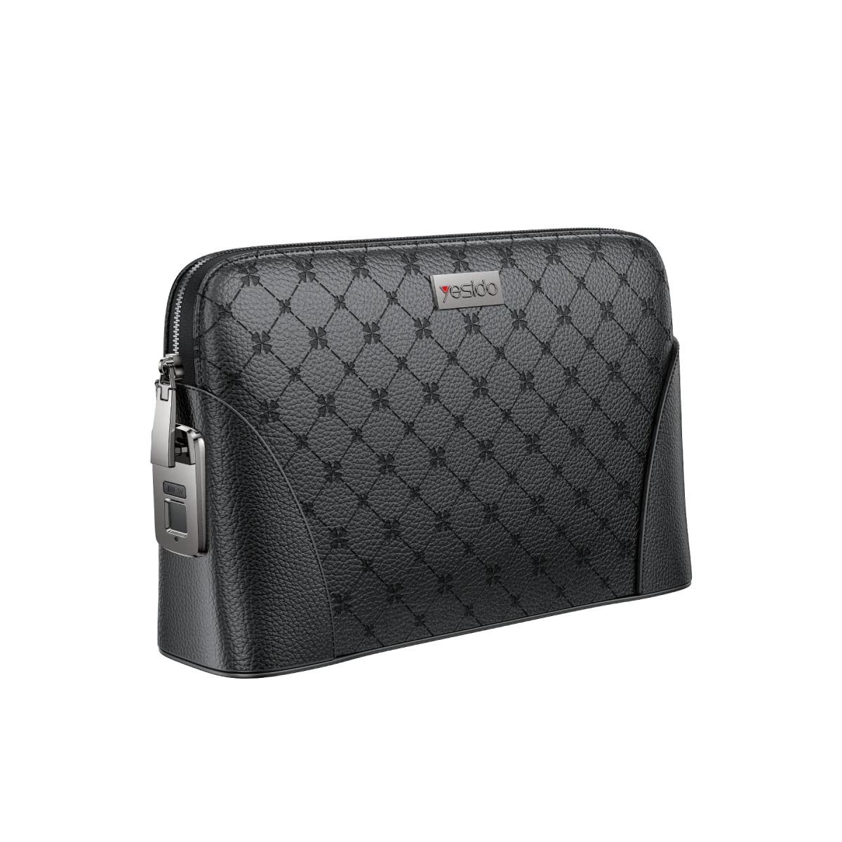 Yesido WB56 Deri Parmak İzi Kilit Güvenlik Özellikli El Çantası - Siyah