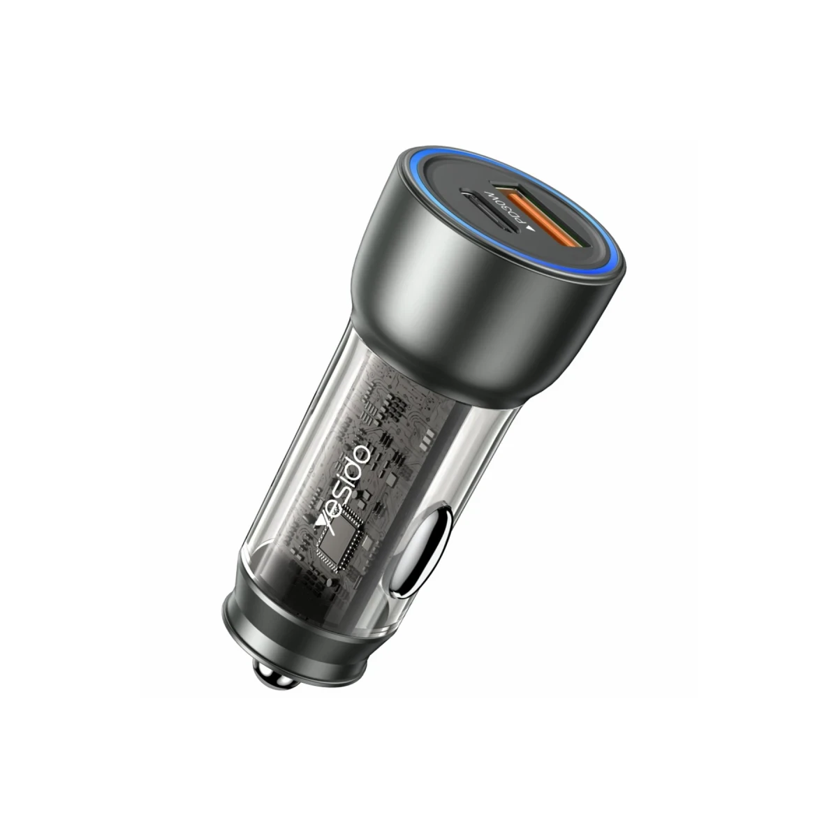 Yesido Y49 30W PD Type-C ve 18W USB Araç Şarj - Siyah