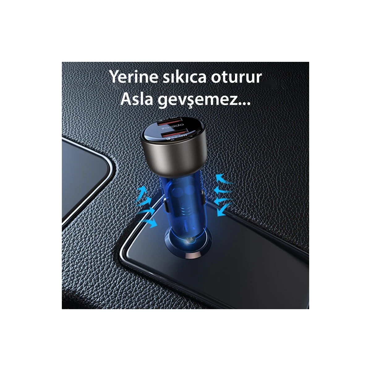 Yesido Y51 2 Adet 18W Usb Araç Şarj - Siyah