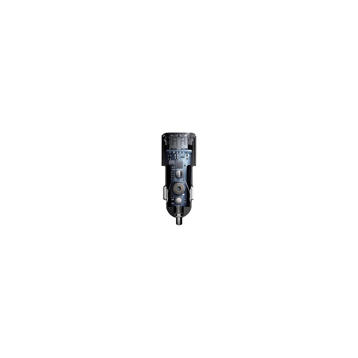 Yesido Y54 1 Adet 30W Usb 1 Adet 30W Type-C ve 20W Type-C to Lightning Kablolu PD Hızlı Araç Şarj - Siyah