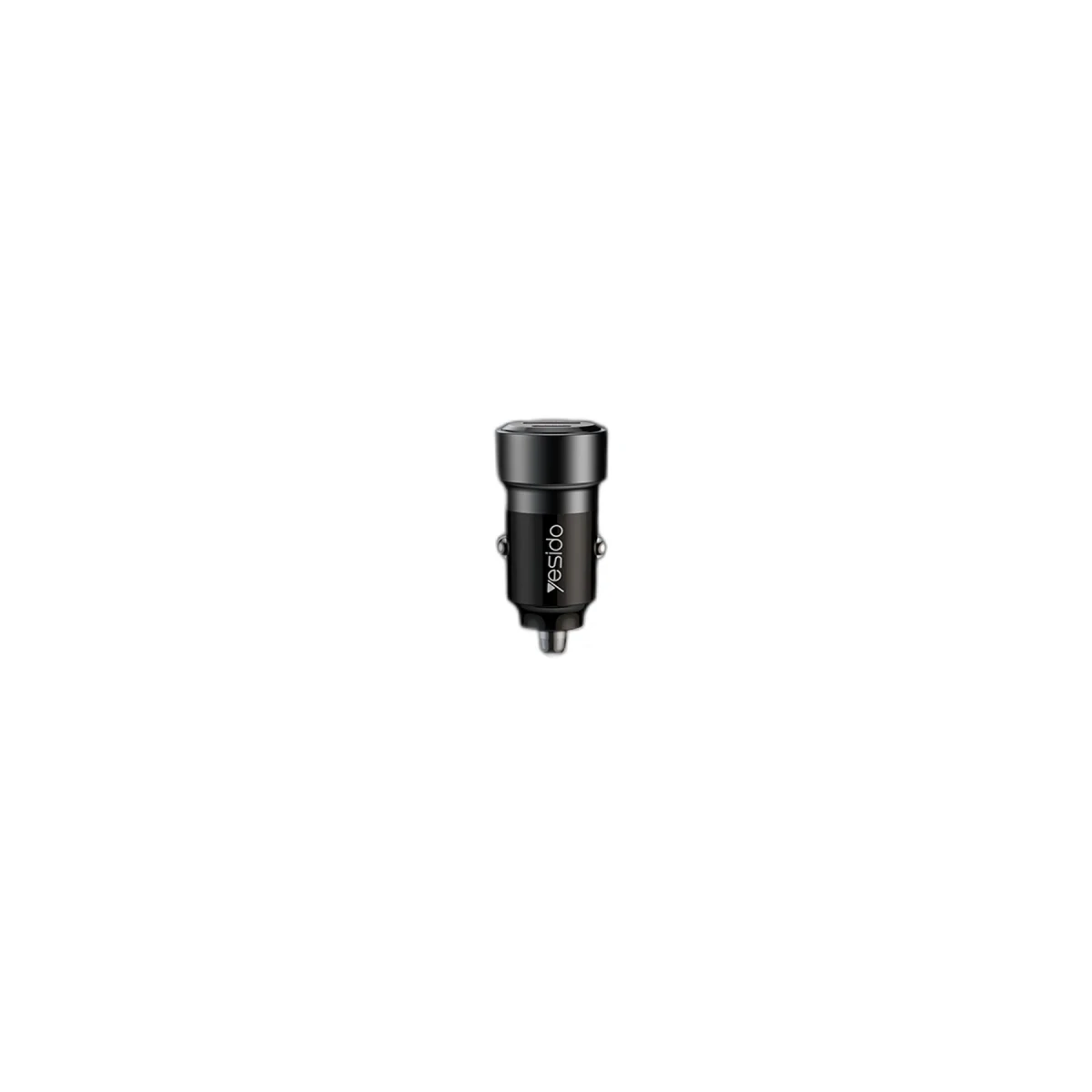 Yesido Y54 1 Adet 30W Usb 1 Adet 30W Type-C ve 20W Type-C to Lightning Kablolu PD Hızlı Araç Şarj - Siyah