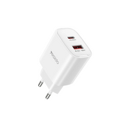 Yesido YC02E 20W Type-C ve 18W QC 3.0 USB Çıkışlı PD Hızlı Şarj Cihazı - Beyaz