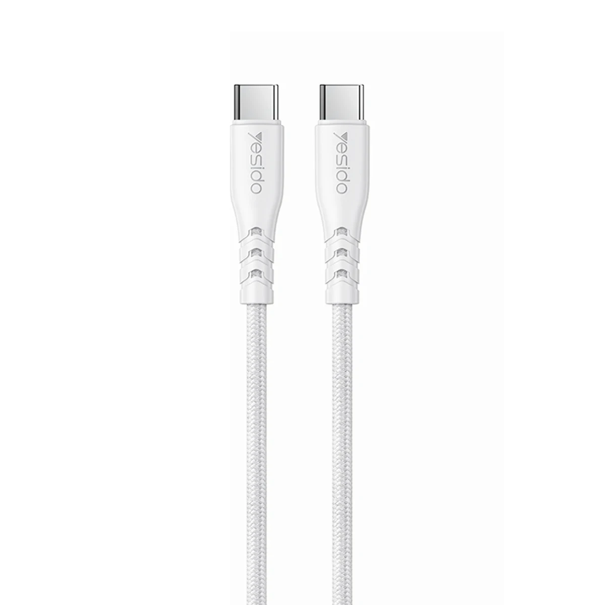 Yesido YC109 45W Çift Type-C Çıkışlı ve 1M Type-C to Type-C Kablolu PD Şarj Cihazı - Beyaz