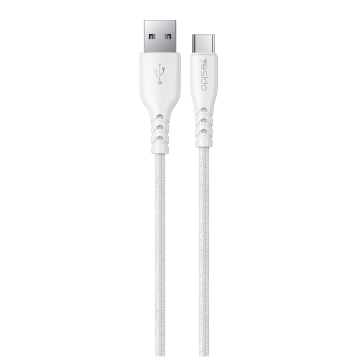 Yesido YC111 18W USB-A QC 3.0 Çıkışlı A to Type-C Kablolu Hızlı Şarj Cihazı - Beyaz