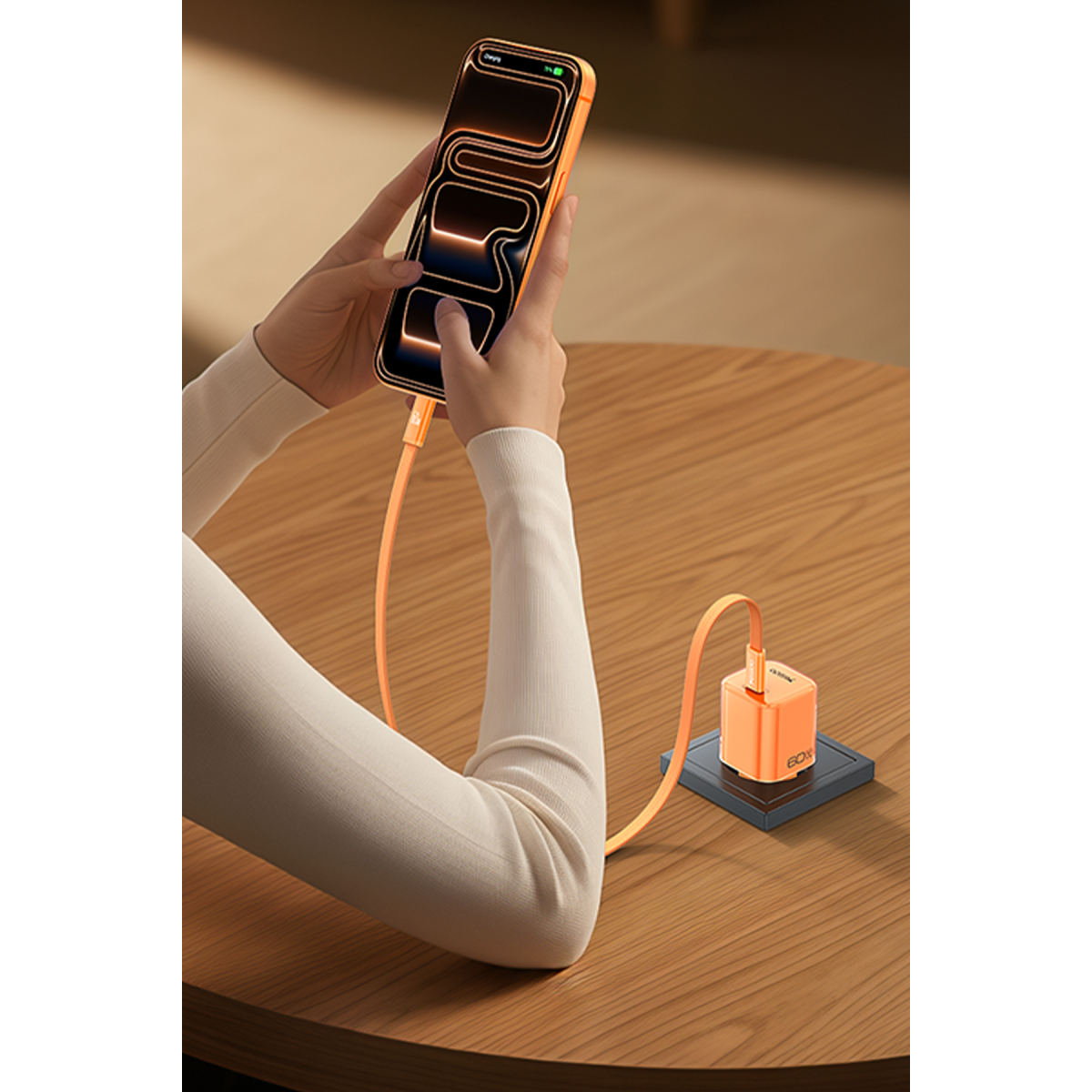 Yesido YC117 60W Type-C GaN Hızlı Şarj Cihazı - Turuncu